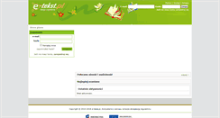 Desktop Screenshot of czytniki.e-tekst.pl